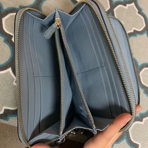 Coach light blue wallet